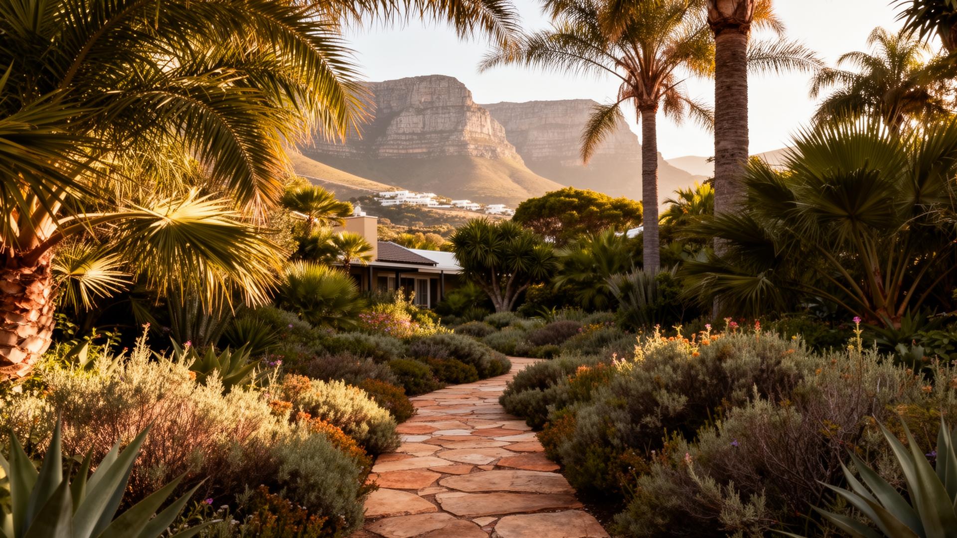 Lush sub-tropical gardens at iGADI House